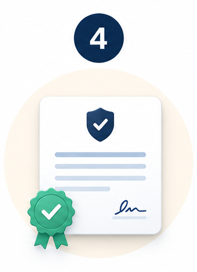 XCW digital coverage certificate